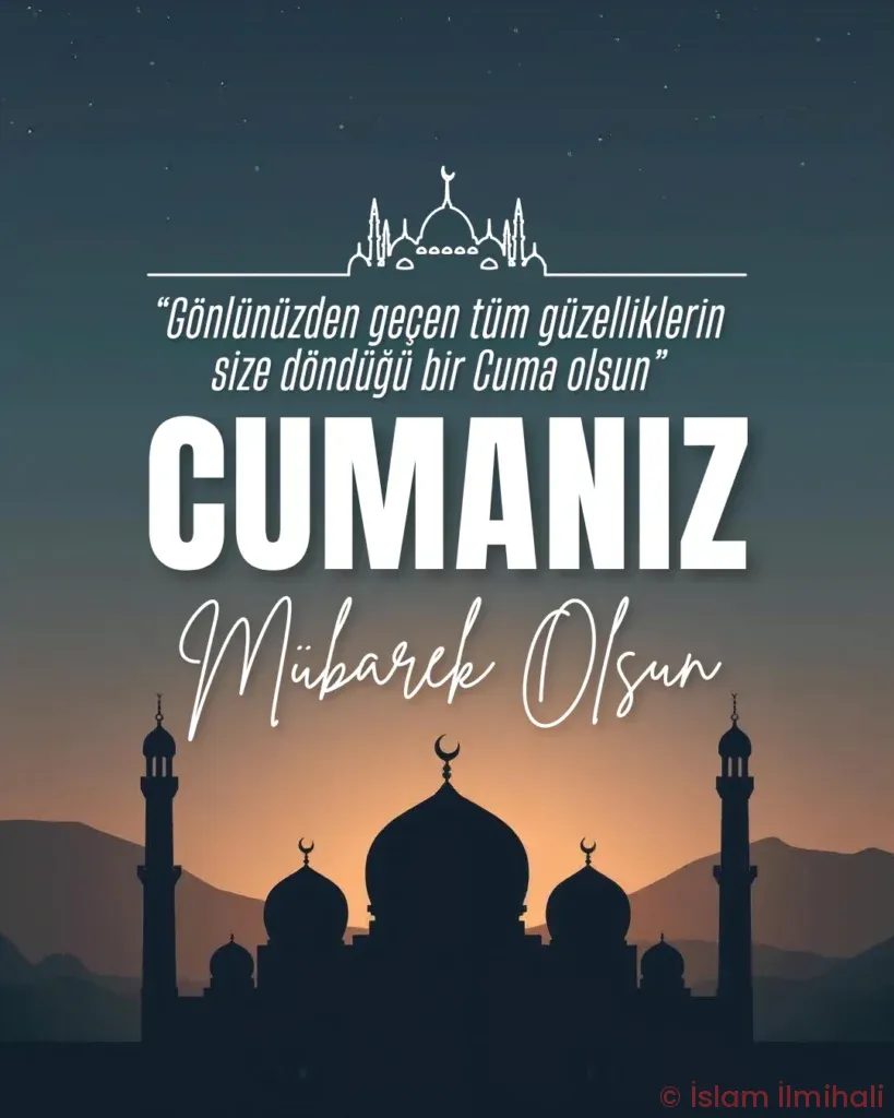 Gece Mavisi Ve Beyaz Modern Cuma Islam Ilmihali
