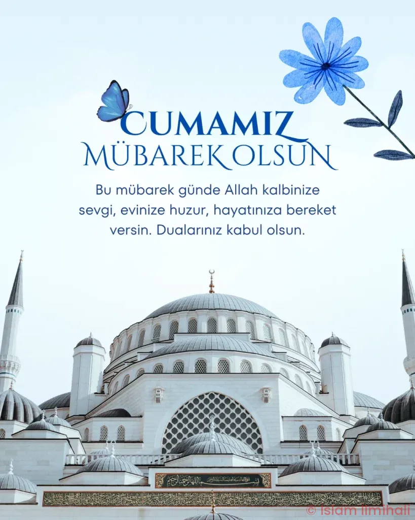 Mavi Ve Beyaz Modern Cuma Mesaji Islam Ilmihali