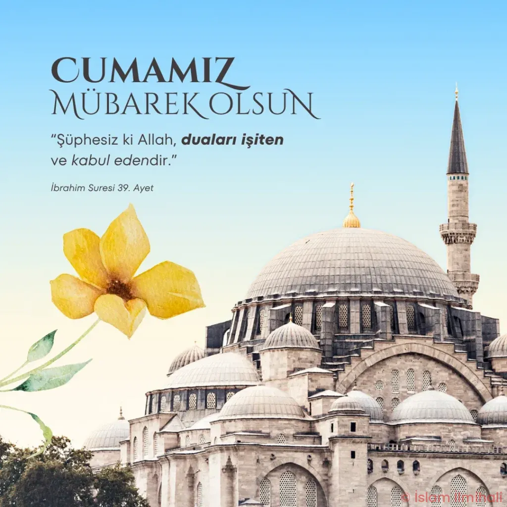 Mavi Ve Beyaz Zarif Hayirli Cumalar Instagram Gonderisi Islam Ilmihali